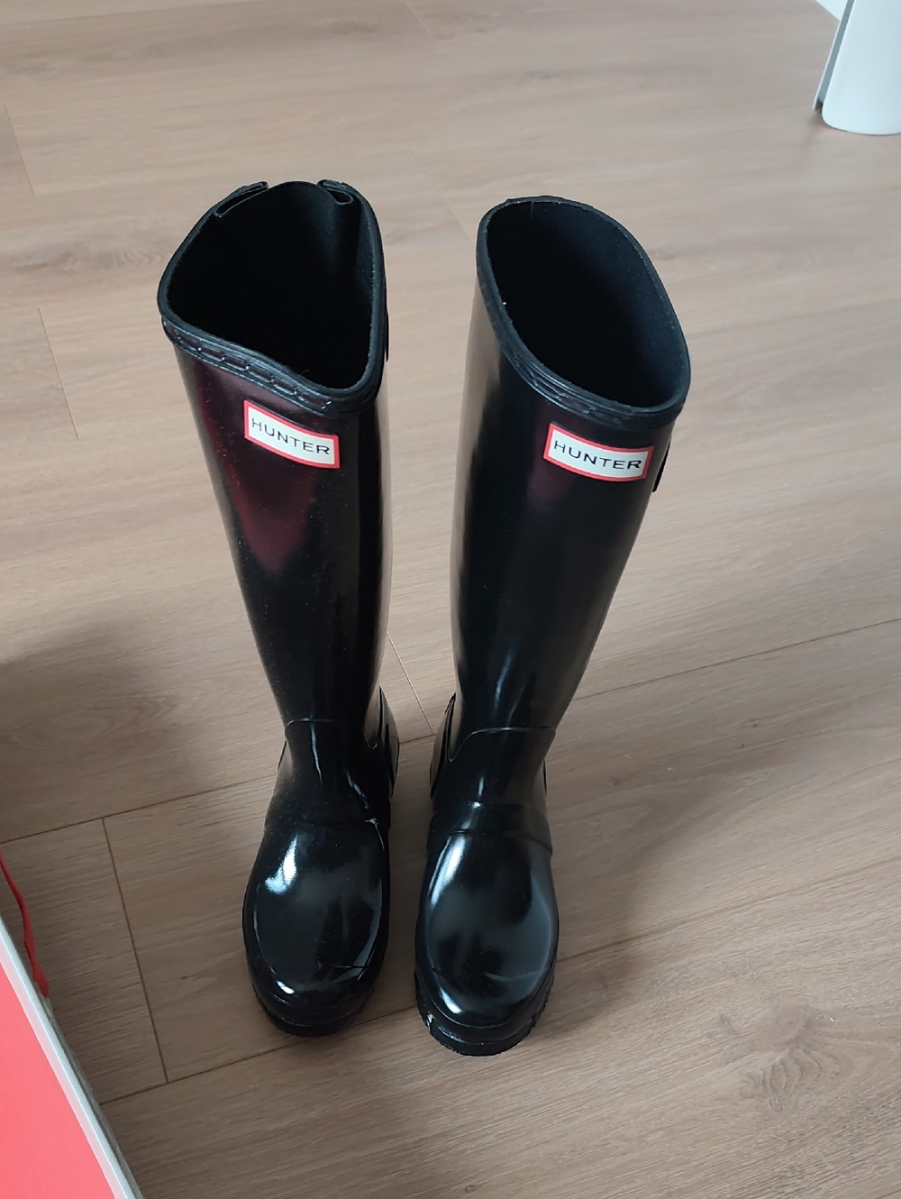 Hunter Gloss Black Tall Women's Rain Boots